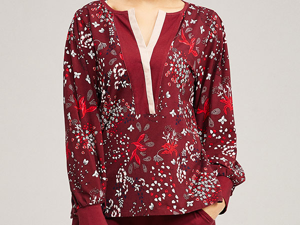 波尔多之夜系列秋冬家居服套装CJ9201B展示