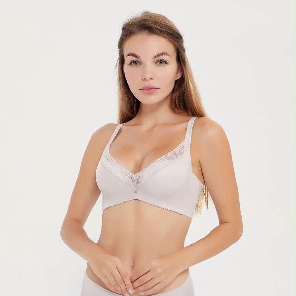 简约系列云感棉薄款光面文胸套装CB21009B+CB21009K