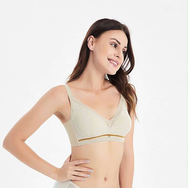 棉柔半件围无钢圈文胸CB2021001BC