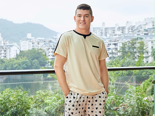 男士短袖短裤套装